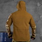 Мужская Флисовая Куртка "Battle combo" с вставками SoftShell койот размер M - изображение 4