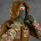 Мужская Флисовая Куртка "Battle combo" с вставками SoftShell койот размер M - изображение 5