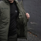 Мужская зимняя куртка "MILITARY" олива размер L - изображение 2