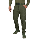 Мужской костюм Куртка + Брюки SoftShell на флисе / Демисезонный Комплект Stalker 2.0 олива размер 2XL - изображение 3