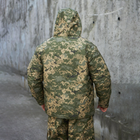 Чоловіча зимова куртка до -20 С з синтепоновим утеплювачем / Вологозахищений мембранний бушлат піксель розмір M - зображення 3