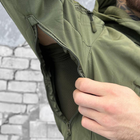 Чоловічий костюм SoftShell / Вологозахищена куртка з капюшоном + штани "Shark" олива розмір S - зображення 5