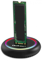 Док-станція Qoltec SSD M.2 SATA PCIe NVMe USB-C Black - зображення 6
