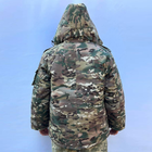 Мужская зимняя Куртка со съемной подкладкой и воротником мультикам / Бушлат на синтепоне размер S - изображение 4