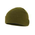 Чоловіча зимова шапка акрил колір олива розмір L/XL - зображення 3