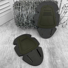 Сменные Наколенники для брюк / Защитный ударопрочный комплект с мягкой подкладкой олива - изображение 2