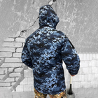 Чоловічий бушлат на флісі "Urban Camouflage" / Зимова куртка з силіконовим утеплювачем піксель розмір XL - зображення 4