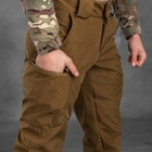 Чоловічі Штани "Leon" Softshell з кишенями на блискавках койот розмір S - зображення 4