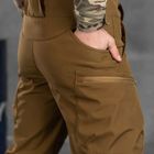 Чоловічі Штани "Leon" Softshell з кишенями на блискавках койот розмір S - зображення 6