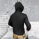 Мужская флисовая кофта с капюшоном "Sota" / Флиска с текстурой сот черная размер 2XL - изображение 5