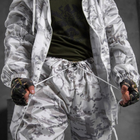 Мужской маскировочный костюм дождевик "Arctic" + чехол / Куртка + брюки белый мультикам размер универсальный - изображение 3