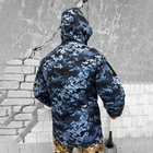 Чоловічий бушлат на флісі "Urban Camouflage" / Зимова куртка з силіконовим утеплювачем піксель розмір L - зображення 4