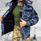 Мужской бушлат на флисе "Urban Camouflage" / Зимняя куртка с силиконовым утеплителем пиксель размер L - изображение 5