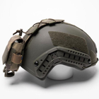 Карман-Противовес с липучками на шлем / Итог типа FAST мультикам размер 11 х 25 х 3см - изображение 2