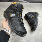 Мужские зимние ботинки с шерстяной подкладкой / Кожаные берцы Salomon S-3 чёрно-жёлтые размер 40 - изображение 6