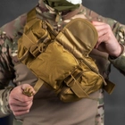 Бананка "Waist Kombat Tactical" Tac-Poly 700D с вместительными отделениями / Поясная сумка койот 35 х 17 х 14 - изображение 3