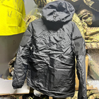 Мембранная Мужская Куртка Level 7 с утеплителем эко-пух черная размер 2XL - изображение 3