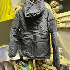 Мембранна Чоловіча Куртка Level 7 з утеплювачем еко-пух чорна розмір 2XL - зображення 4