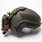 Карман-Противовес с липучками на шлем / Итог типа FAST олива размер 11 х 25 х 3см - изображение 4