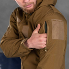 Демисезонная Мужская Куртка "Leon" Softshell с липучками под шевроны койот размер M - изображение 6