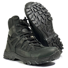 Зимние Кожаные Берцы "Crazy Air-Tex" / Ботинки с вставками Cordura чёрные размер 43 - изображение 2