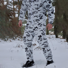 Мужской Маскировочный Костюм Куртка + Штаны / Маскхалат белый пиксель размер 2XL - изображение 3