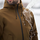 Мужской Комплект Куртка Softshell + Брюки на флисе / Костюм Intruder койот размер 2XL - изображение 8