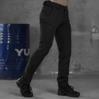 Мужские брюки Patriot stretch cotton с высоким поясом черные размер 3XL - изображение 3