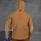 Мужская флисовая куртка "Combo" с вставками Softshell койот размер XL - изображение 4