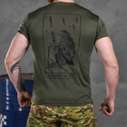 Потовідвідна чоловіча футболка Odin coolmax з принтом "Welcome to hеll" олива розмір XL - зображення 4