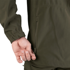 Мужской костюм Удлиненная Куртка + Брюки на флисе / Демисезонный Комплект SoftShell олива размер S - изображение 6