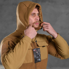 Мужская флисовая куртка "Combo" с вставками Softshell койот размер S - изображение 5