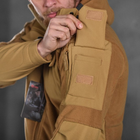 Мужская флисовая куртка "Combo" с вставками Softshell койот размер M - изображение 6