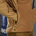 Мужская флисовая куртка "Combo" с вставками Softshell койот размер 3XL - изображение 8