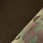 Мужские Штаны на микрофлисе с высоким поясом / Плотные Брюки CamoTec SoftShell мультикам размер 2XL - изображение 8