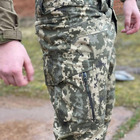 Мужские влагозащищенные брюки с карманами пиксель размер M - изображение 3