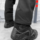 Чоловічий утеплений Костюм Куртка + Штани на флісі / Демісезонний Комплект Softshell чорний розмір 2XL - зображення 5