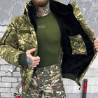 Чоловіча зимова куртка "Logos-Tac" з хутром шиншили / Теплий верхній одяг Rip-Stop піксель розмір XL - зображення 5