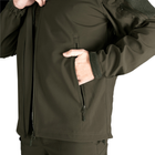 Мужской костюм Удлиненная Куртка + Брюки на флисе / Демисезонный Комплект SoftShell 2.0 олива размер L - изображение 7