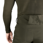Мужской костюм Удлиненная Куртка + Брюки на флисе / Демисезонный Комплект SoftShell 2.0 олива размер L - изображение 8
