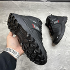 Мужские зимние ботинки с шерстяной подкладкой / Берцы из натуральной кожи чёрно-красные размер 44 - изображение 8