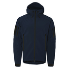 Чоловічий костюм Подовжена Куртка + Штани на флісі / Демісезонний Комплект SoftShell 2.0 темно-синій розмір M - зображення 4