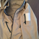 Мужской Демисезонный костюм на флисе / Комплект Куртка + Брюки Softshell койот размер 2XL - изображение 7