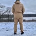 Мужской Демисезонный костюм на флисе / Комплект Куртка + Брюки Softshell койот размер M - изображение 3