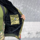 Мужская зимняя куртка "Logos-Tac" с мехом шиншиллы / Теплая верхняя одежда Rip-Stop пиксель размер M - изображение 6