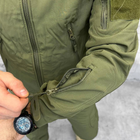 Мужской костюм SoftShell / Влагозащищенная куртка с капюшоном + брюки "Shark" олива размер L - изображение 8