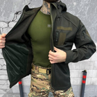 Чоловіча зимова куртка SoftShell на флісі олива розмір XL - зображення 4