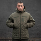 Мужская зимняя куртка "MILITARY" олива размер XL - изображение 1