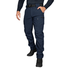 Мужской костюм Куртка + Брюки SoftShell на флисе / Демисезонный Комплект Stalker 2.0 темно-синий размер S - изображение 3
