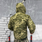 Мужская зимняя куртка "Logos-Tac" с мехом шиншиллы / Теплая верхняя одежда Rip-Stop пиксель размер 4XL - изображение 3